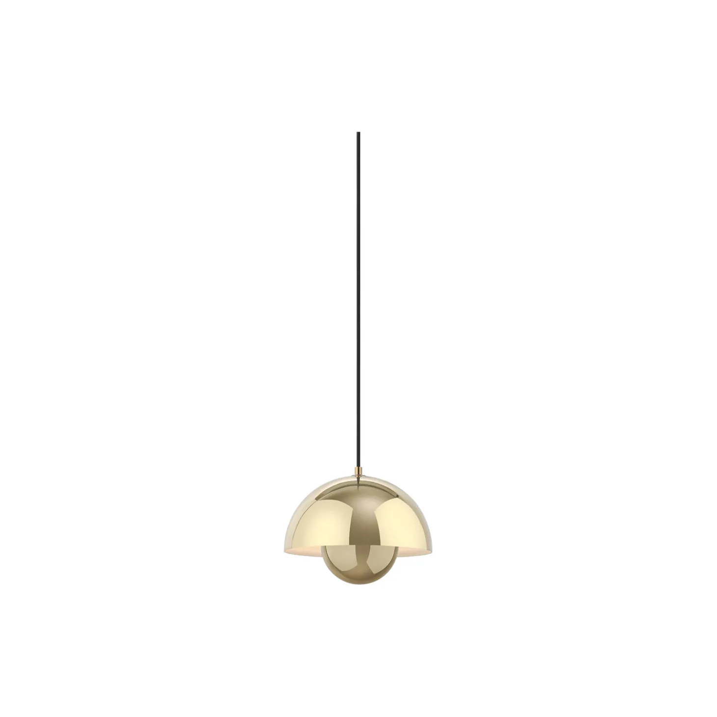Flowerpot VP1 Pendant, brass-plated