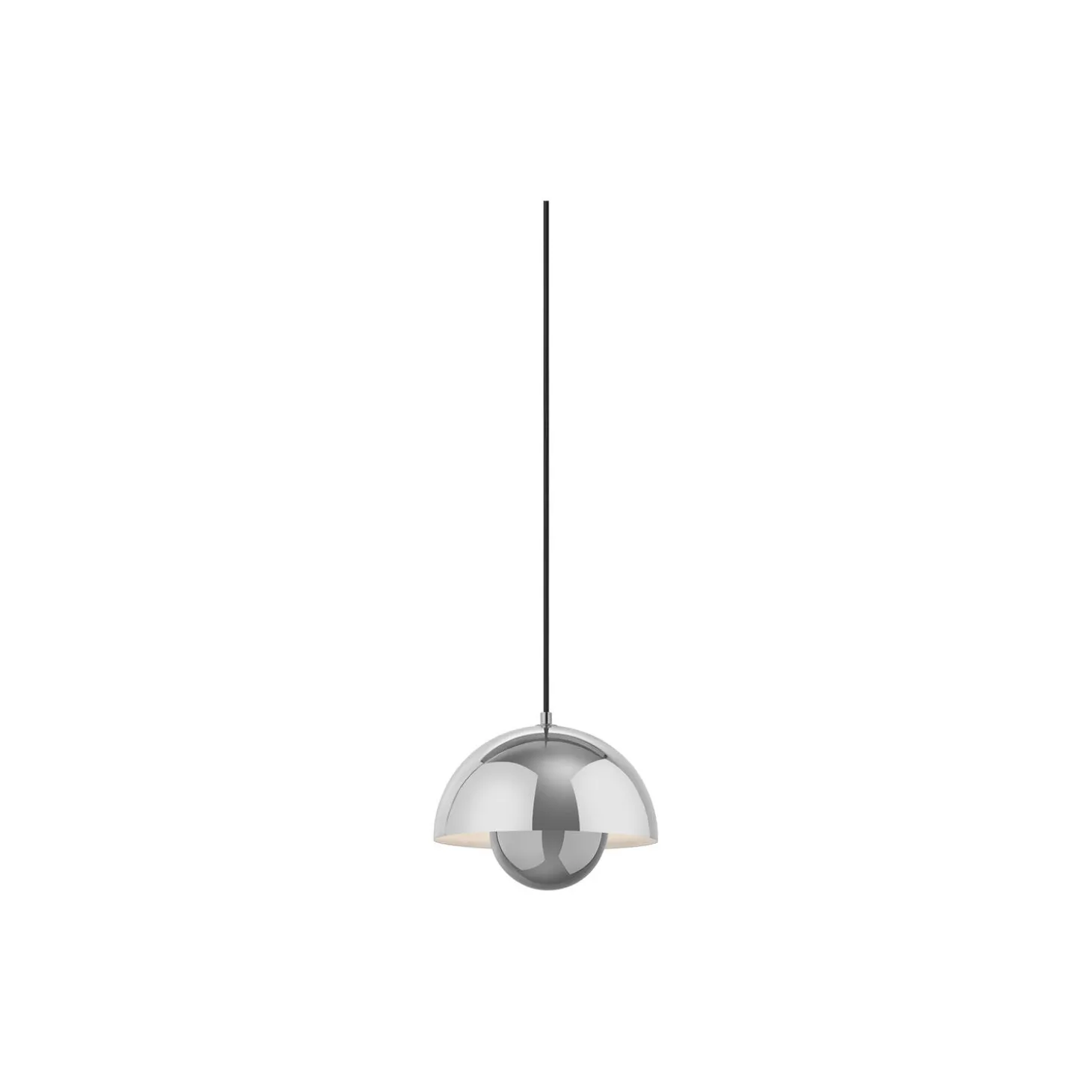 Flowerpot VP1 Pendant, chrome-plated