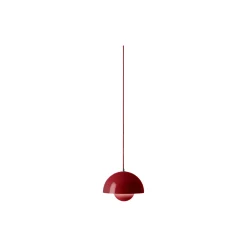 Flowerpot VP1 Pendant, vermilion red