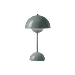 Flowerpot VP9 Portable Table Lamp, stone blue