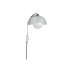 Flowerpot VP8 Wall Lamp, chrome-plated