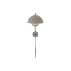 Flowerpot VP8 Wall Lamp, grey beige