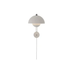 Flowerpot VP8 Wall Lamp, matt light grey