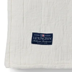 Flowers Jacquard Organic Cotton Bedspread, white