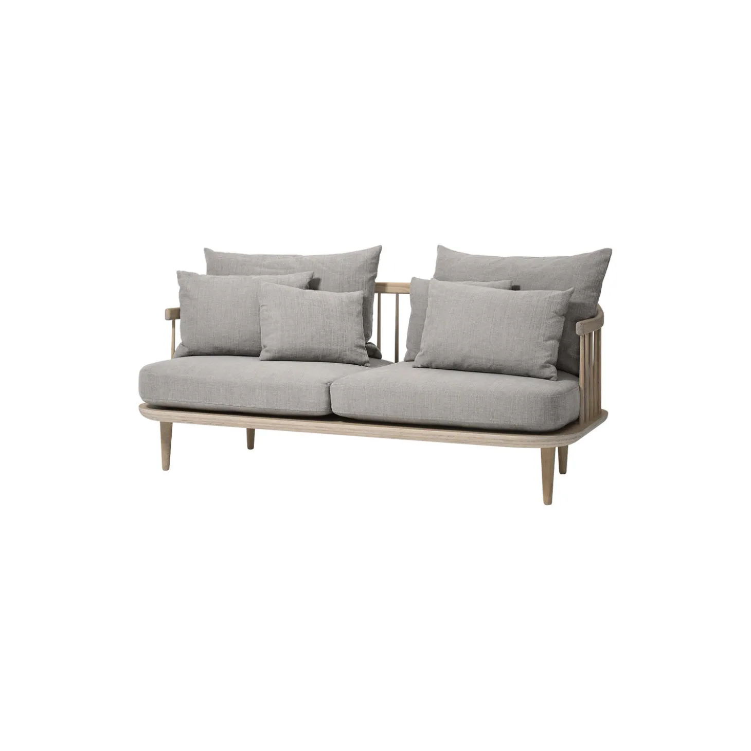 Fly SC2 2-seater Sofa, Hot Madison 094/oiled oak