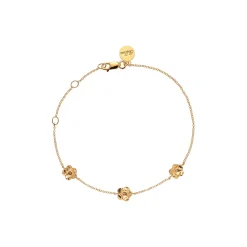 Forglemmigej armbånd, forgyldt