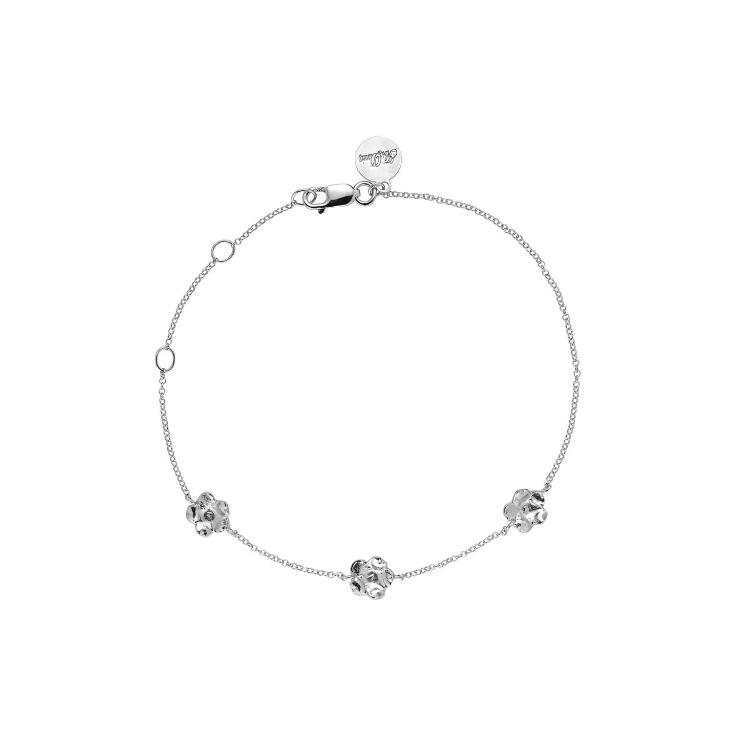 Forglemmigej armbånd, sølv