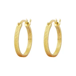 FORTUNE TELLER CREOL ØRERINGE M, forgyldt