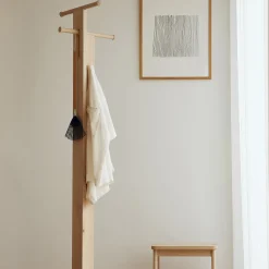 Foyer Coat Stand, white oak