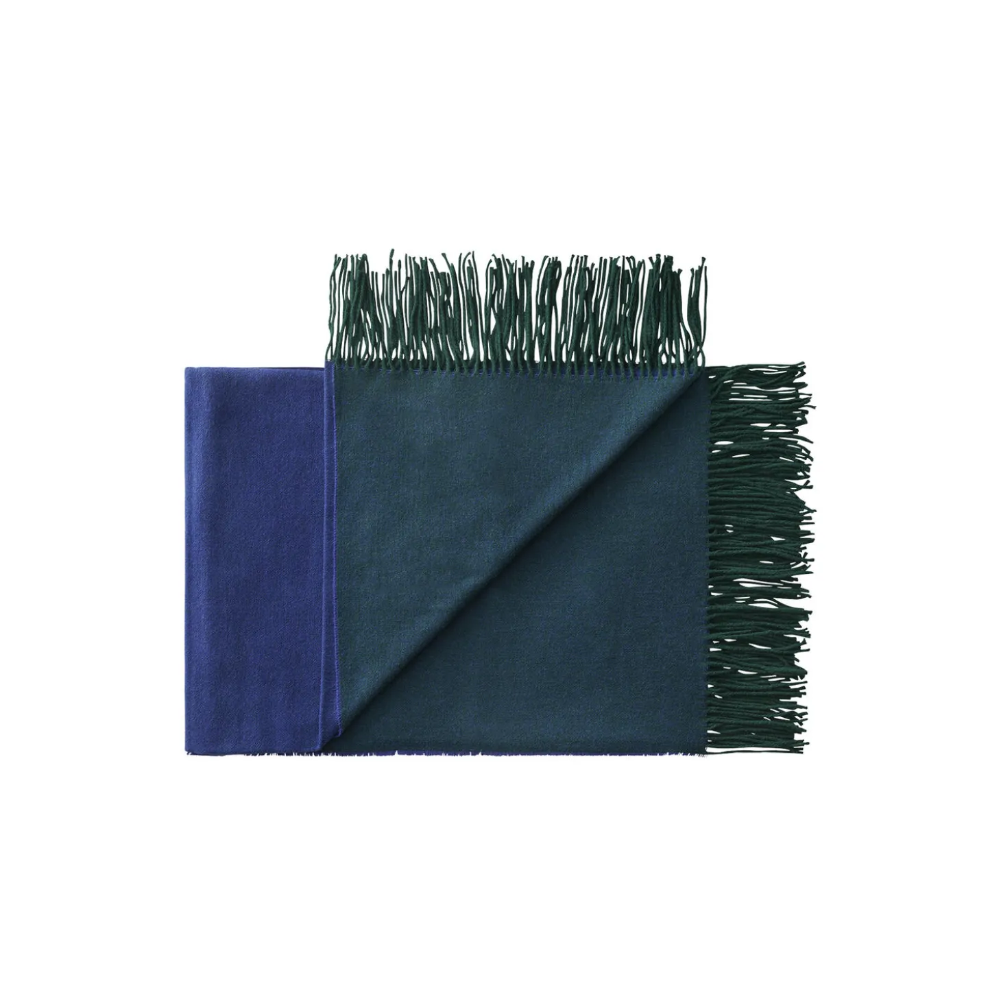 Franja plaid, 01235 green-blue