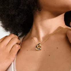 FREE halskæde, guldbelagt