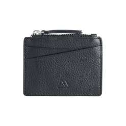 Frey Zip Card Holder, grain black