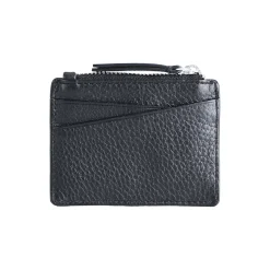 Frey Zip Card Holder, grain black