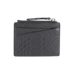 Frey Zip Card Holder, snake black