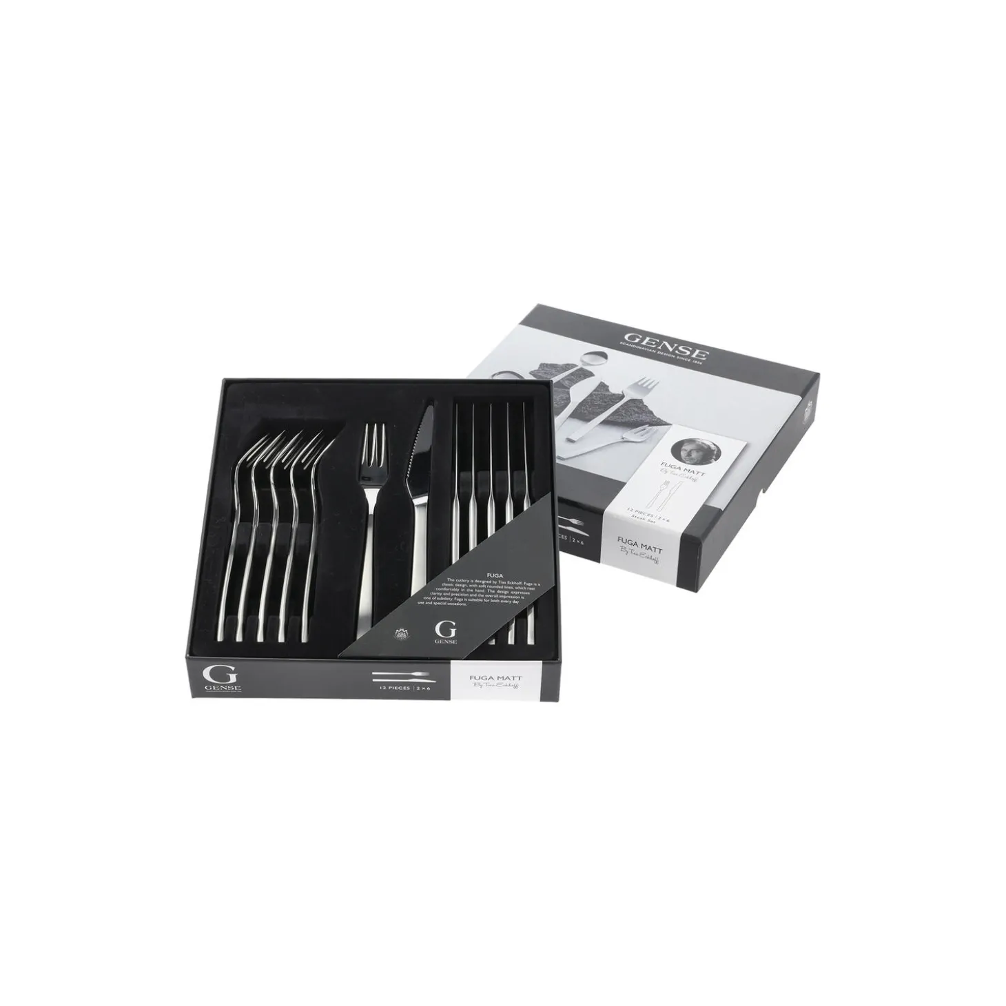 Fuga steak-/grillbestik 12 dele