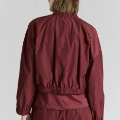 Fukkura poplin bomber jakke, maroon