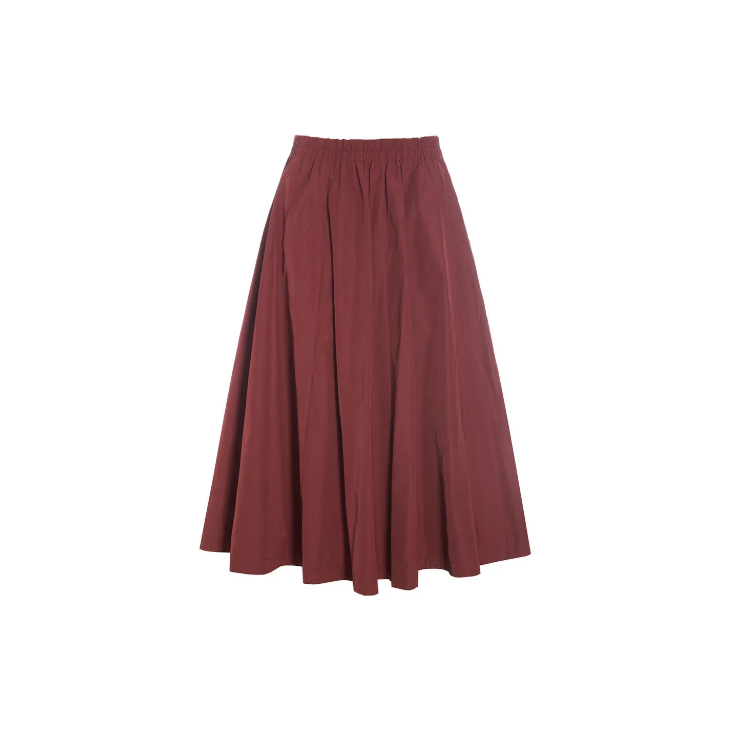 Fukkura poplin nederdel, maroon