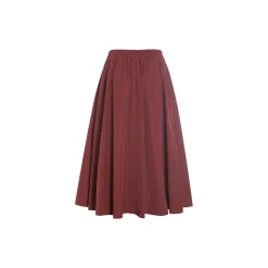 Fukkura poplin nederdel, maroon