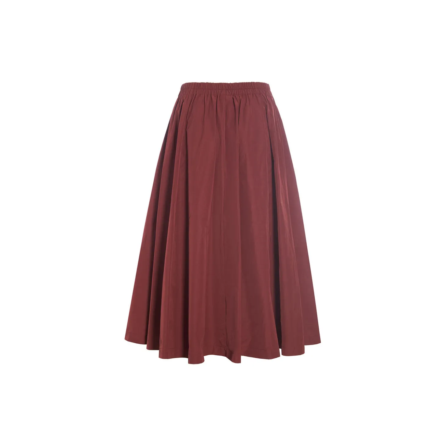 Fukkura poplin nederdel, maroon