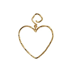 Funky Heart Earring Single, gold