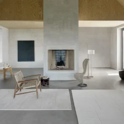 Geometric Maze gulvtæppe, beige