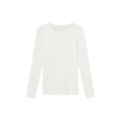 Gertrud pointelle bluse, white