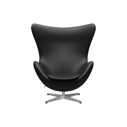 Ægget™ 3316 loungestol, Aura black/satin brushed aluminium