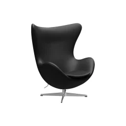 Ægget™ 3316 loungestol, Aura black/satin brushed aluminium