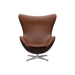 Ægget™ 3316 loungestol, Aura cognac/satin brushed aluminium
