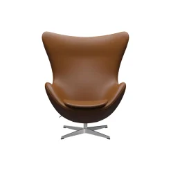 Ægget™ 3316 loungestol, Aura walnut/satin brushed aluminium
