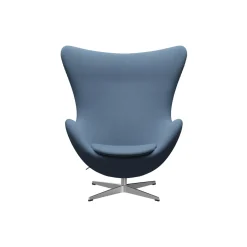 Ægget™ 3316 loungestol, Christianshavn 1152 light blue/satin brushed aluminium