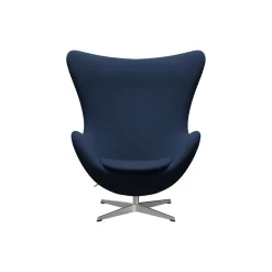 Ægget™ 3316 loungestol, Christianshavn 1154 blue/satin brushed aluminium