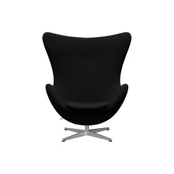 Ægget™ 3316 loungestol, Christianshavn 1175 black uni/satin brushed aluminium