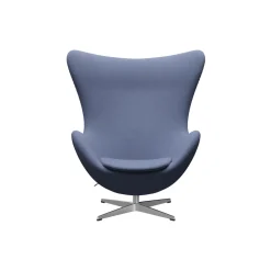 Ægget™ 3316 loungestol, Christianshavn 1151 light blue uni/satin brushed aluminium