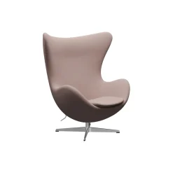 Ægget™ 3316 loungestol, Christianshavn 1130 light red uni/satin brushed aluminium