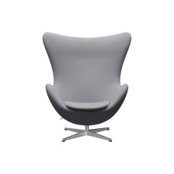 Ægget™ 3316 loungestol, Christianshavn 1170 light grey uni/satin brushed aluminium