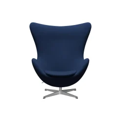 Ægget™ 3316 loungestol, Christianshavn 1153 blue uni/satin brushed aluminium