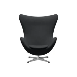 Ægget™ 3316 loungestol, Christianshavn 1174 dark grey/satin brushed aluminium