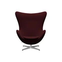 Ægget™ 3316 loungestol, Christianshavn 1141 red/satin brushed aluminium
