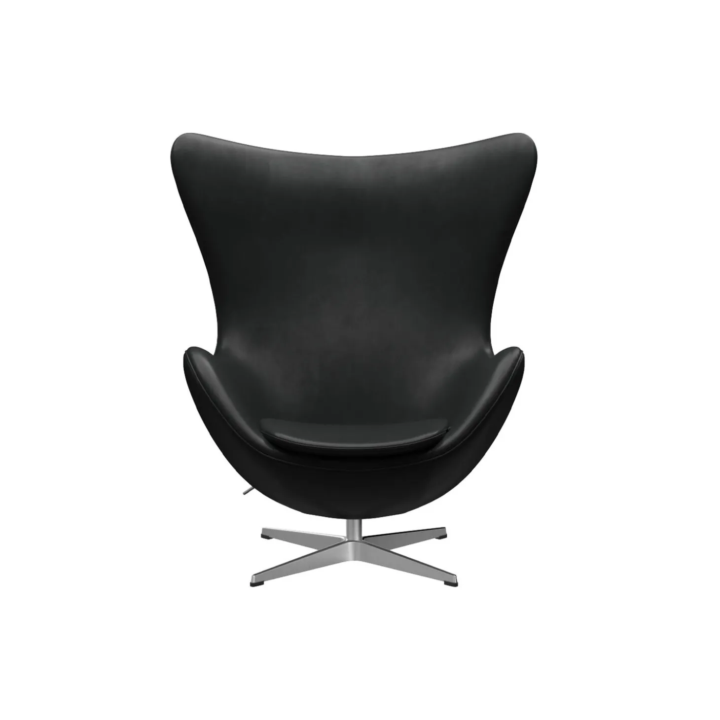 Ægget™ 3316 loungestol, Grace black/satin brushed aluminium
