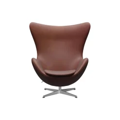 Ægget™ 3316 loungestol, Grace chestnut/satin brushed aluminium
