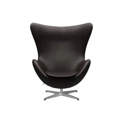 Ægget™ 3316 loungestol, Grace dark brown/satin brushed aluminium