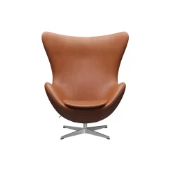Ægget™ 3316 loungestol, Grace walnut/satin brushed aluminium