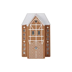 Gingerbread lyshus stor, brun