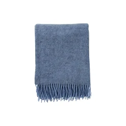 Gotland uld plaid, infinity blue