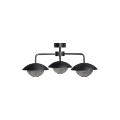 Grace 3 Chandelier, black