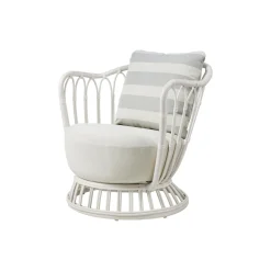 Grace Outdoor Lounge Chair, alabaster white