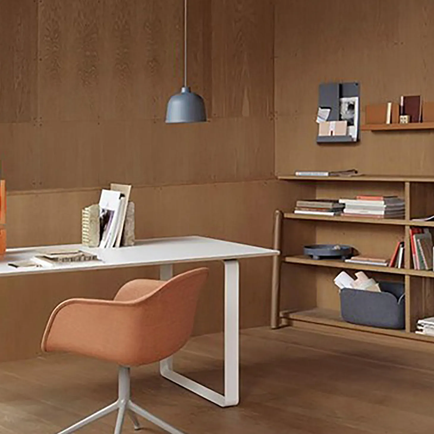 Grain Pendant Lamp, blue-grey