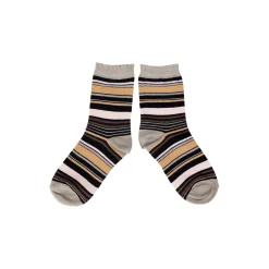 GRAPHIC STRIPES strømper, grey