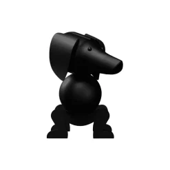 Gravhund lille, mørk bejdset eg